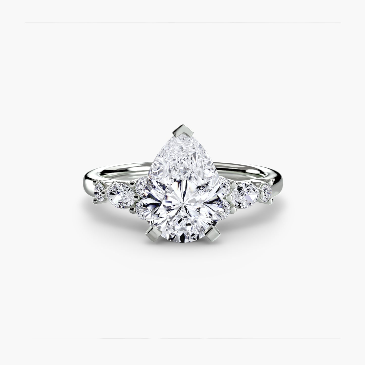 The Floral Accent Solitaire