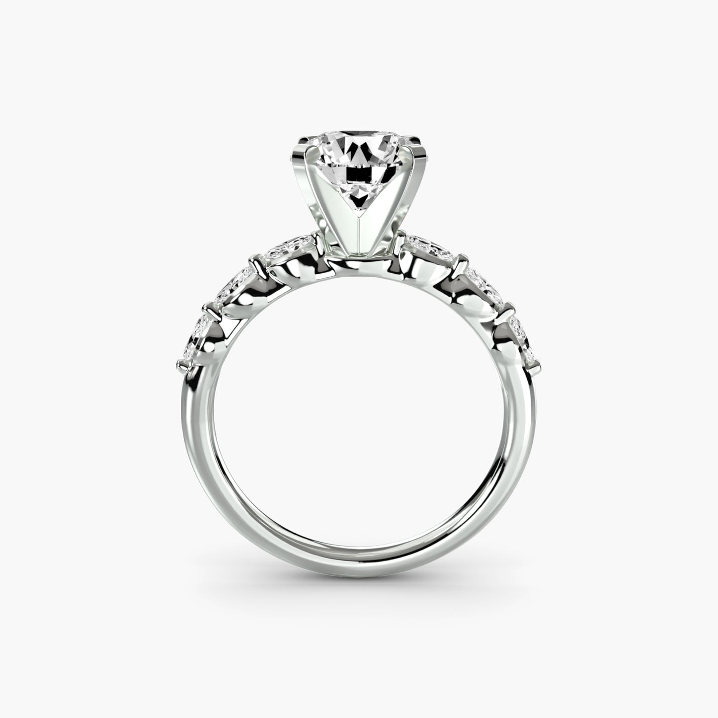 The Floral Accent Solitaire