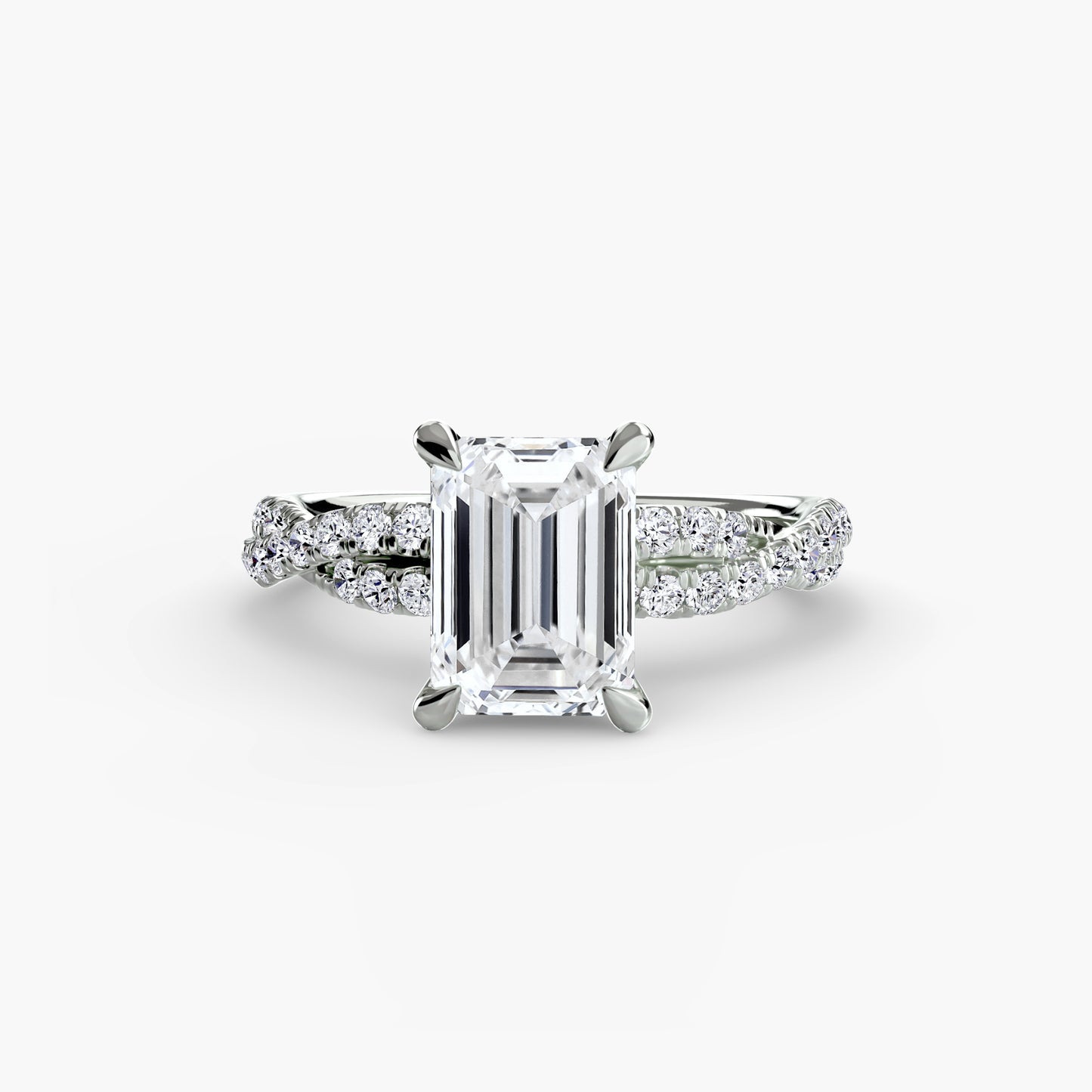 The Twisted Pavé Solitaire