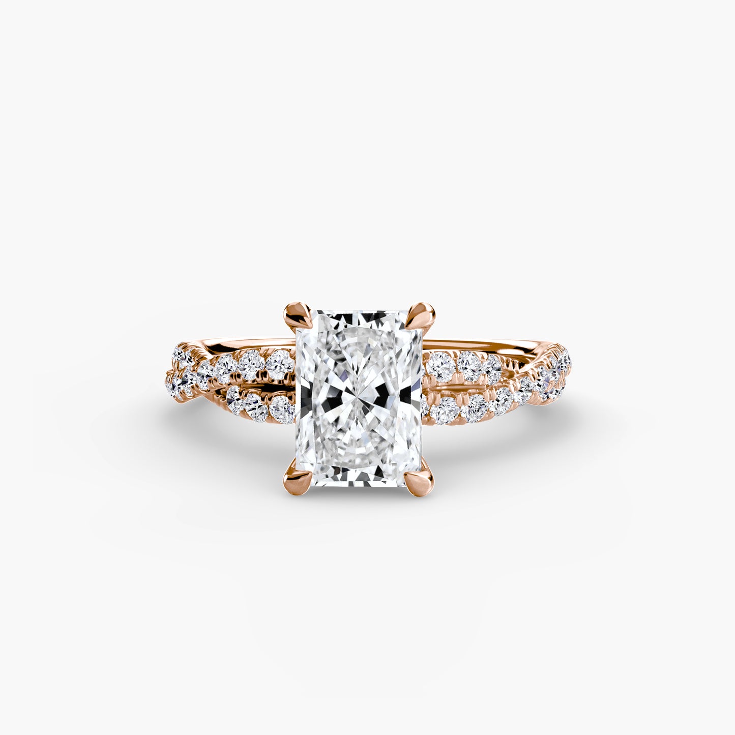 The Twisted Pavé Solitaire
