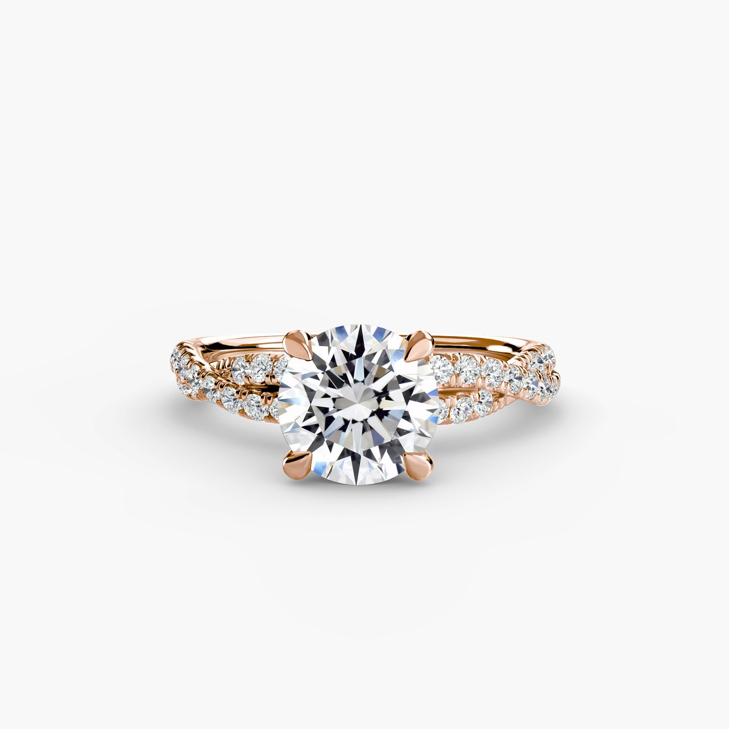 The Twisted Pavé Solitaire